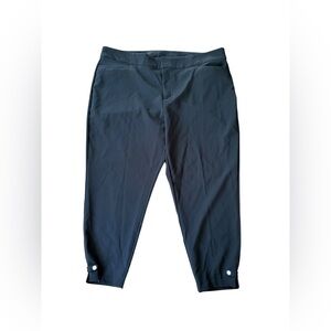 CJ Banks Black Dress Ankle Pants Size 22W Career Office